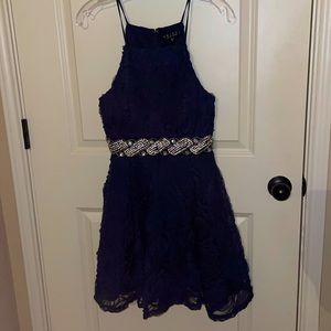navy formal dress